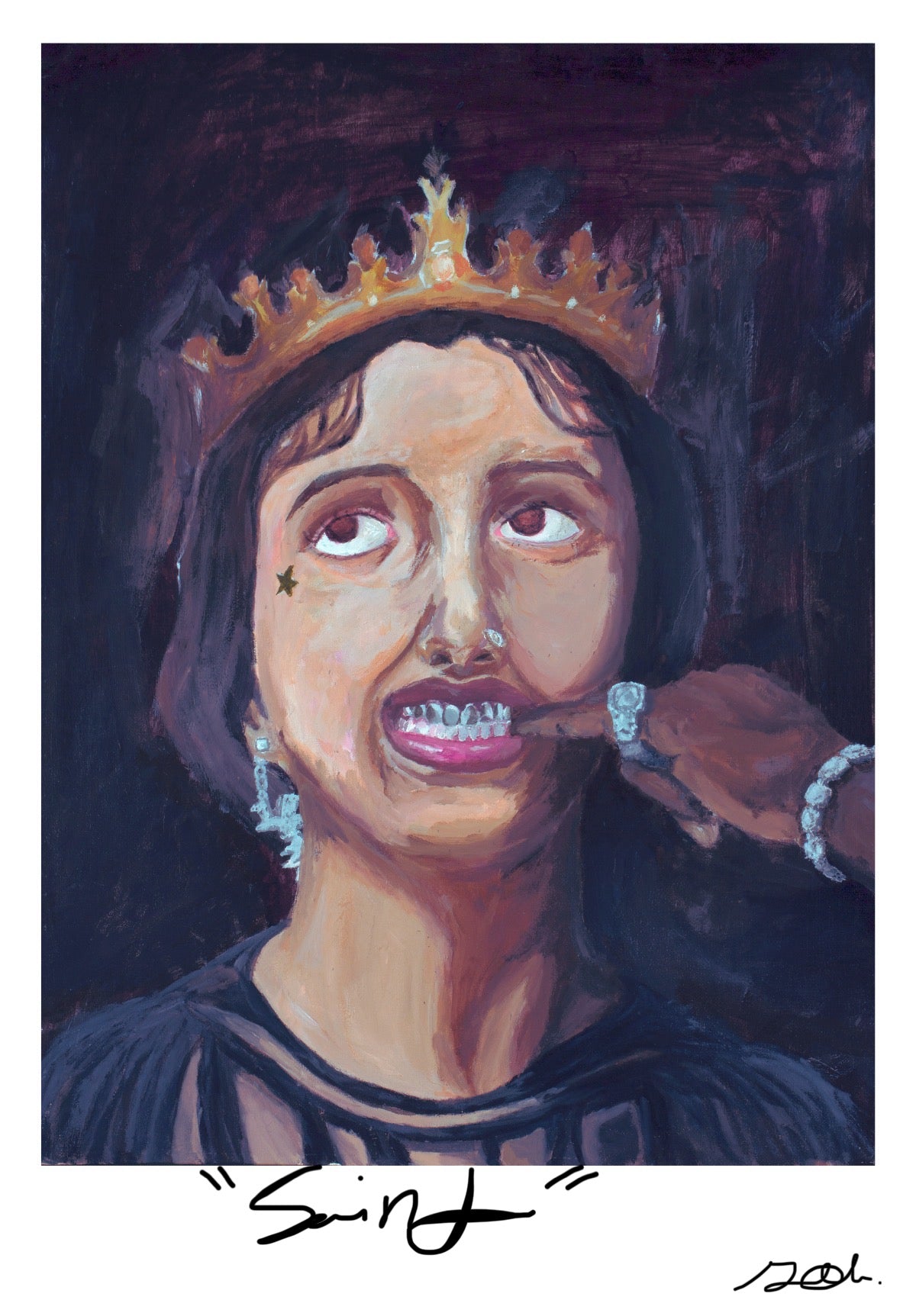 "SAINT" Polaroid style Print - Message Edition