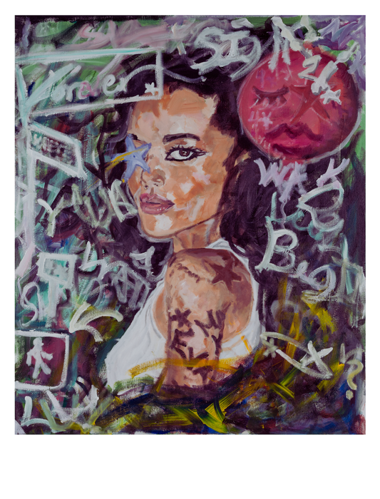 "Whirlwinds/XO√?/" Polaroid style Print - Message Edition